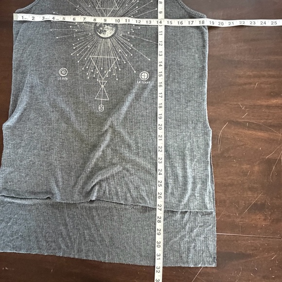 EARTHBOUND Charcoal Sleeveless Knit Tunic Whimsigoth Celestial Witchy XL - Picture 6 of 7